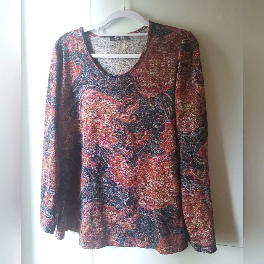 Paisley Long Sleeve Top
